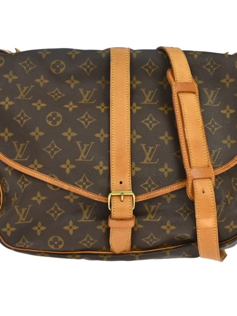 LOUIS VUITTON SAUMUR 35 SHOULDER BAG MONOGRAM M42254 MB0967 BQ02041